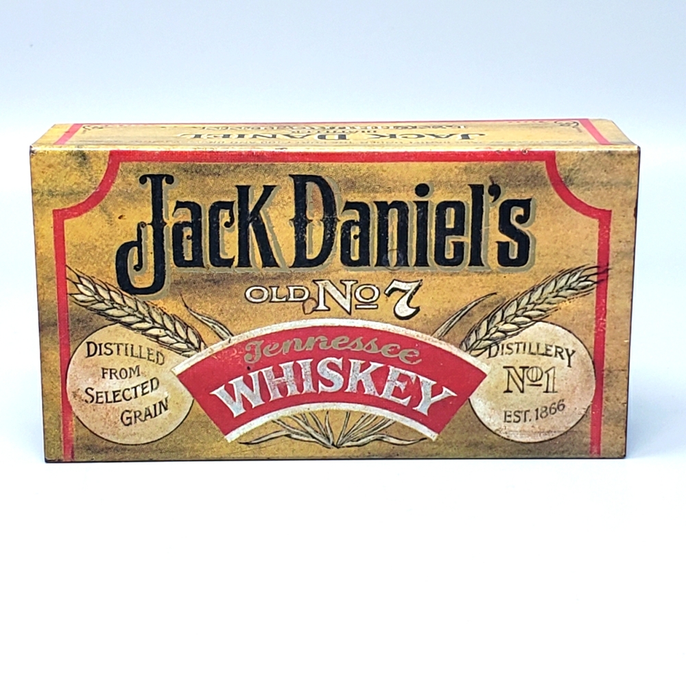 Jack Daniels Old No.7 Vintage Tin Matchbox Cover (No Matches)